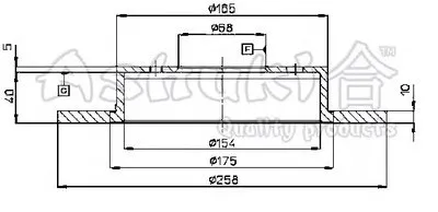 Тормозной диск ASHUKI купить