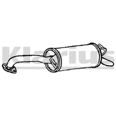 Глушитель выхлопных газов конечный KLARIUS купить