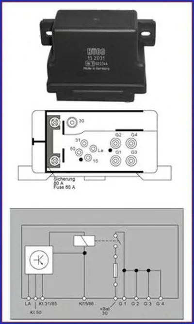 Реле, система накаливания Hueco HITACHI купить