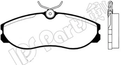 Комплект тормозных колодок, дисковый тормоз IPS Parts IPS Parts купить