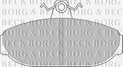 Комплект тормозных колодок, дисковый тормоз BORG & BECK купить