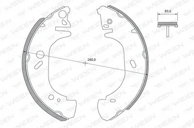 Комплект тормозных колодок WEEN купить