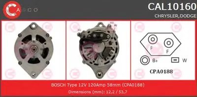 Генератор REMANUFACTURED SERIES CASCO купить