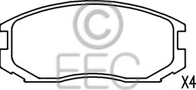 Комплект тормозных колодок, дисковый тормоз EEC купить