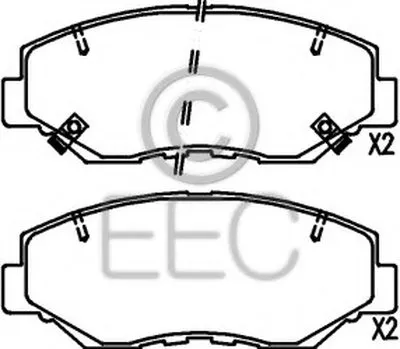 Комплект тормозных колодок, дисковый тормоз EEC купить