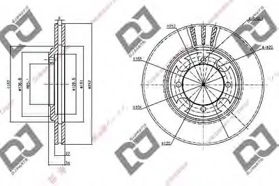 Тормозной диск DJ PARTS купить