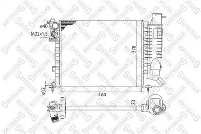 Радиатор, охлаждение двигателя STELLOX купить