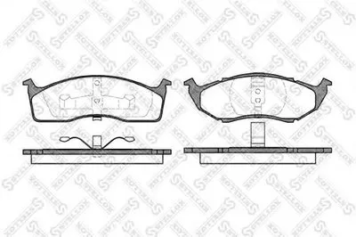 Комплект тормозных колодок, дисковый тормоз STELLOX купить