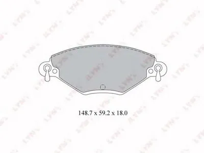 Комплект тормозных колодок, дисковый тормоз LYNXauto купить