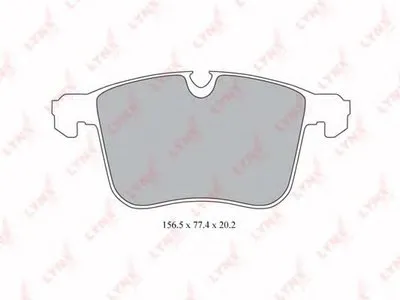 Комплект тормозных колодок, дисковый тормоз LYNXauto купить