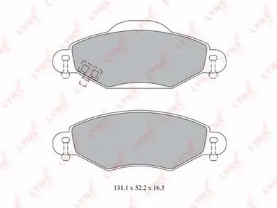 Комплект тормозных колодок, дисковый тормоз LYNXauto купить