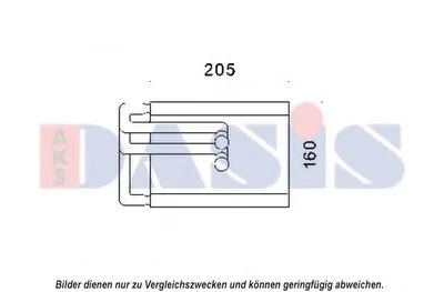 Теплообменник, отопление салона AKS DASIS купить