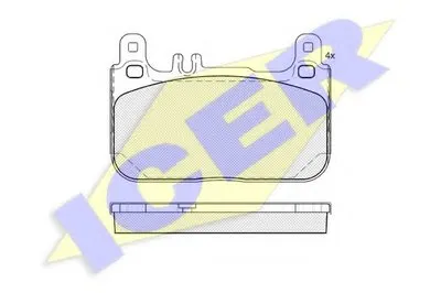 Комплект тормозных колодок, дисковый тормоз ICER купить