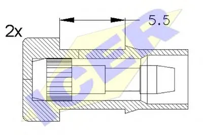 Сигнализатор, износ тормозных колодок ICER купить
