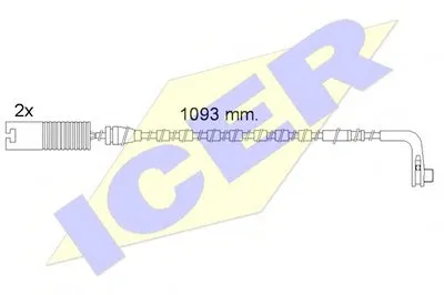 Сигнализатор, износ тормозных колодок ICER купить