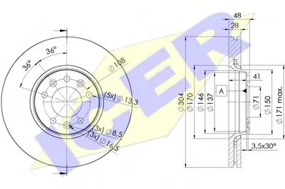 Тормозной диск ICER купить