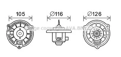Электродвигатель, вентиляция салона AVA QUALITY COOLING купить