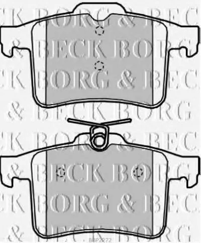 Комплект тормозных колодок, дисковый тормоз BORG & BECK купить