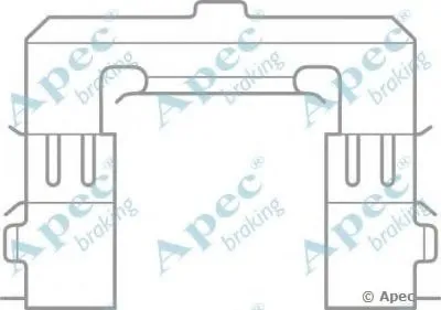 Комплектующие, тормозные колодки APEC braking купить