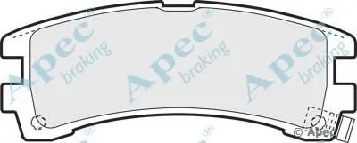 Комплект тормозных колодок, дисковый тормоз APEC braking купить