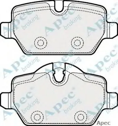Комплект тормозных колодок, дисковый тормоз APEC braking купить