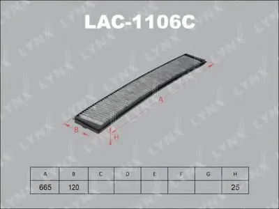 Фильтр, воздух во внутренном пространстве LYNXauto купить