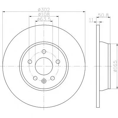 Тормозной диск PRO HELLA PAGID купить