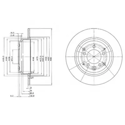 Тормозной диск DELPHI купить