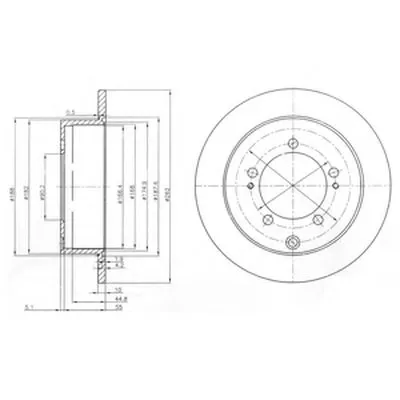 Тормозной диск DELPHI купить