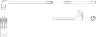 Сигнализатор, износ тормозных колодок KAWE купить