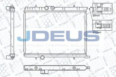 Радиатор, охлаждение двигателя JDEUS купить