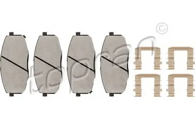 Комплект тормозных колодок, дисковый тормоз TOPRAN купить