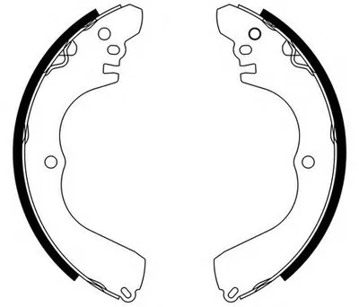 Комплект тормозных колодок; Комплект тормозных колодок, стояночная тормозная система E.T.F. купить