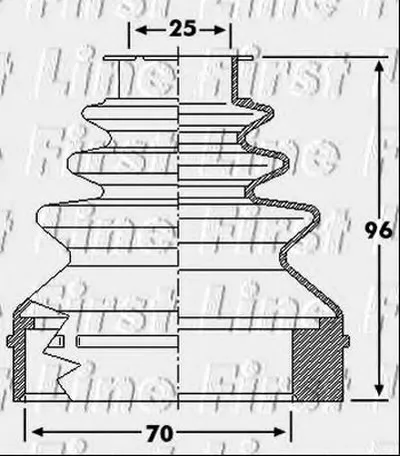 Пыльник, приводной вал FIRST LINE купить