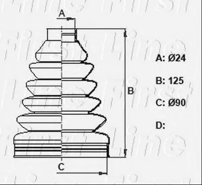 Пыльник, приводной вал FIRST LINE купить