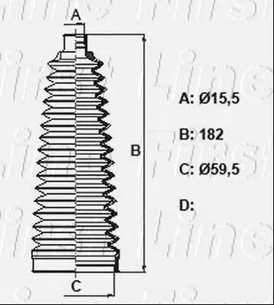 Пыльник, рулевое управление FIRST LINE купить