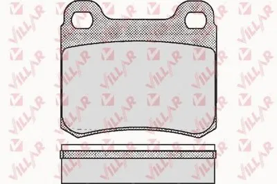 Комплект тормозных колодок, дисковый тормоз VILLAR купить