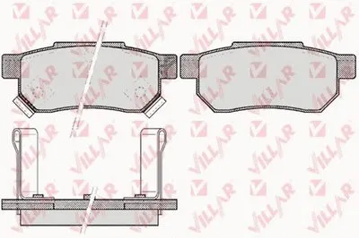 Комплект тормозных колодок, дисковый тормоз VILLAR купить