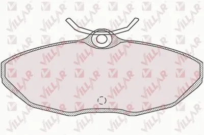 Комплект тормозных колодок, дисковый тормоз VILLAR купить
