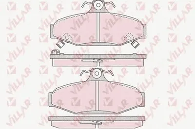 Комплект тормозных колодок, дисковый тормоз VILLAR купить