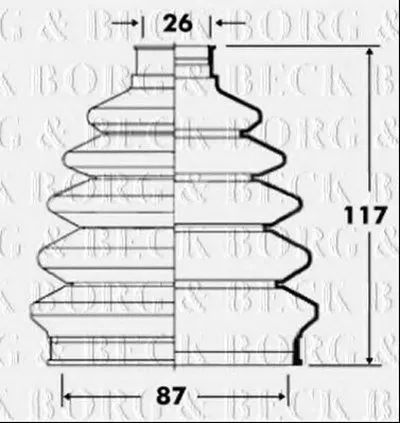 Пыльник, приводной вал BORG & BECK купить