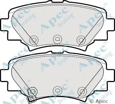 Комплект тормозных колодок, дисковый тормоз APEC braking купить