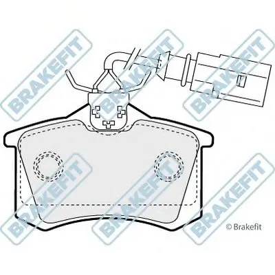 Комплект тормозных колодок, дисковый тормоз Brake Fit APEC braking купить