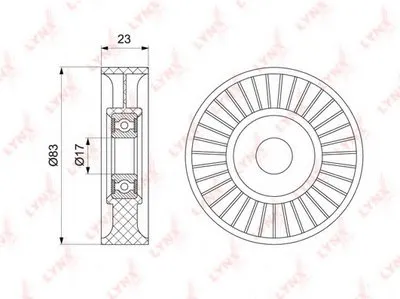 Натяжной ролик, поликлиновой  ремень LYNXauto купить