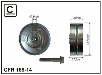 Паразитный / ведущий ролик, поликлиновой ремень CAFFARO купить