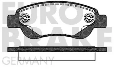 Комплект тормозных колодок, дисковый тормоз EUROBRAKE купить