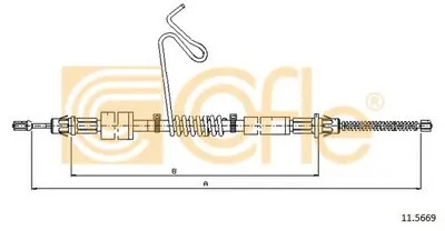 Трос, стояночная тормозная система COFLE купить