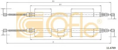 Трос, стояночная тормозная система COFLE купить
