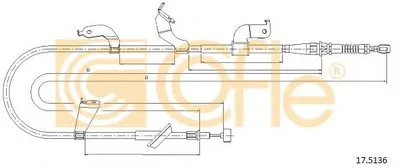 Трос, стояночная тормозная система COFLE купить