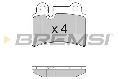 Комплект тормозных колодок, дисковый тормоз BREMSI купить